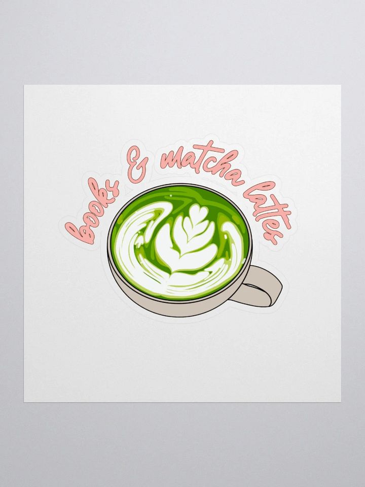 Books and Matcha Lattes Sticker product image (1)