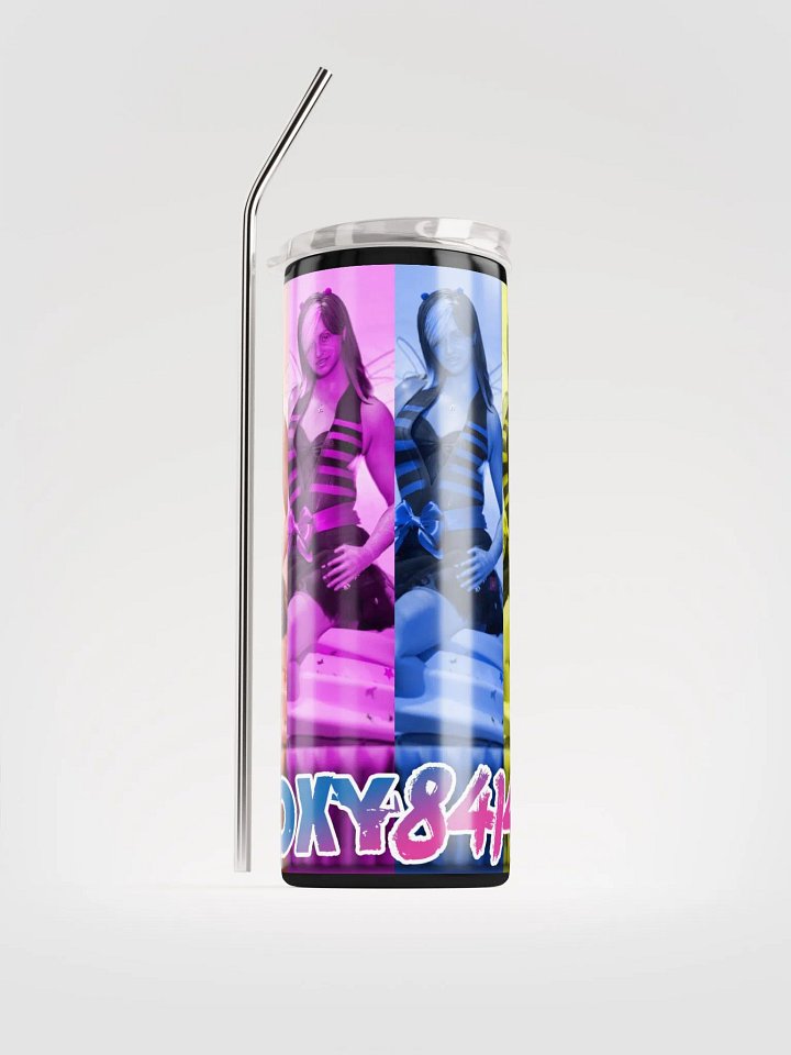 💜🐝 Baddie's One Year Twitch Anniversary Tumbler🧁💜 product image (1)