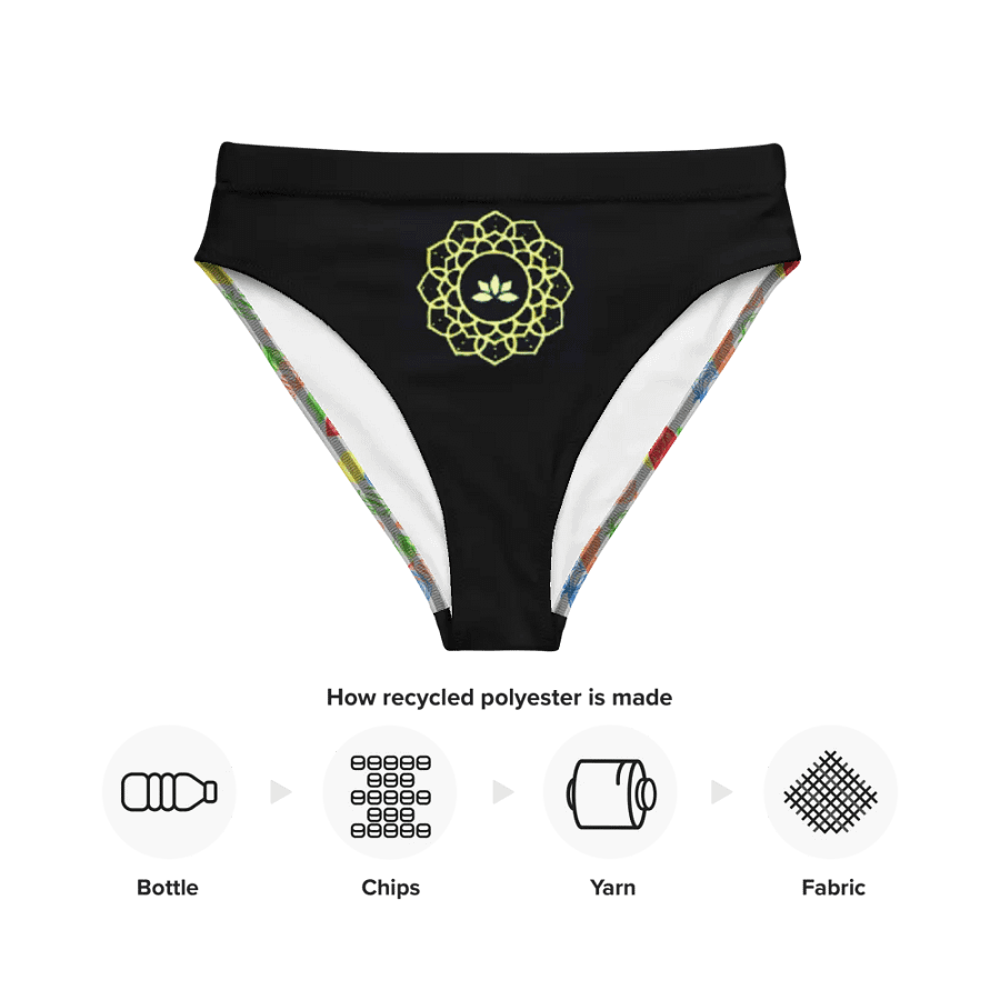 Neon Glow Mandala High-Waisted Bikini Bottom product image (12)