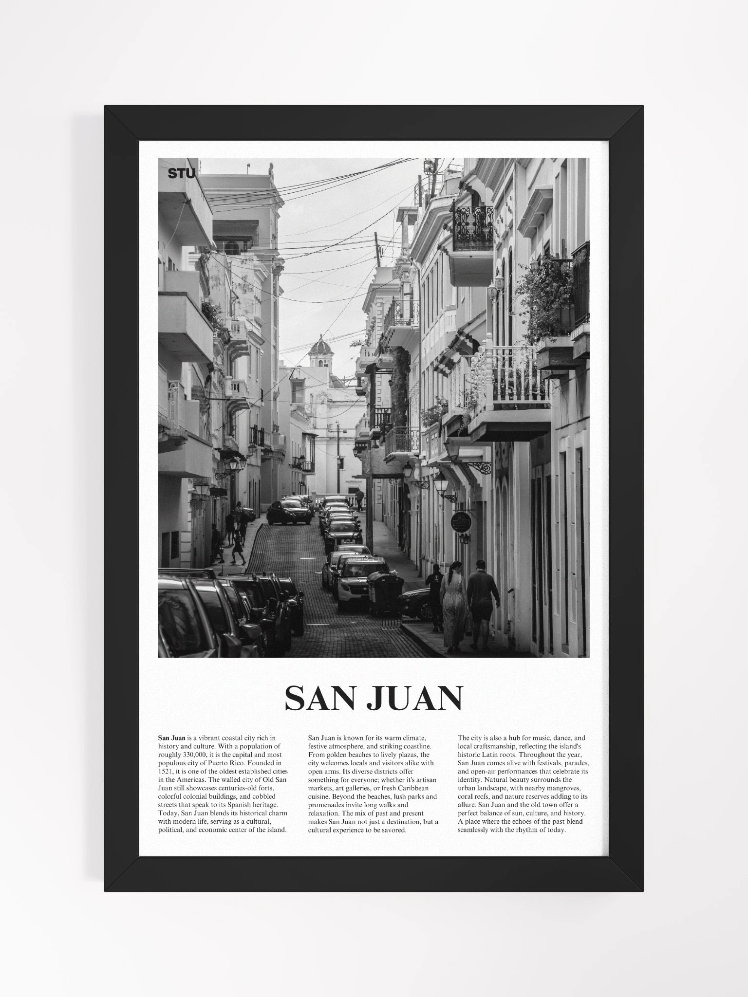 San Juan 02 Newspaper Poster | Framed product image (5)