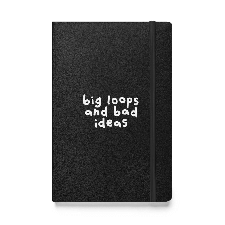 Big Loops and Bad Ideas Hardcover Notebook product image (1)