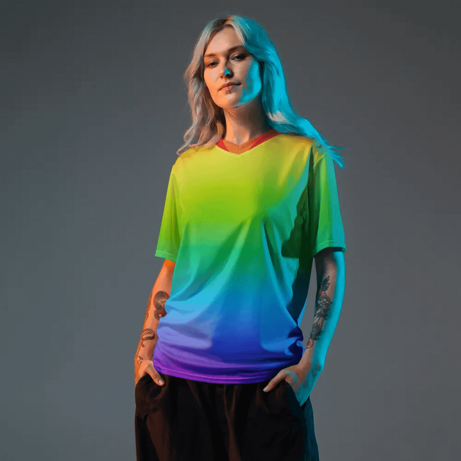 Rainbow Unisex Sport Jersey product image (12)