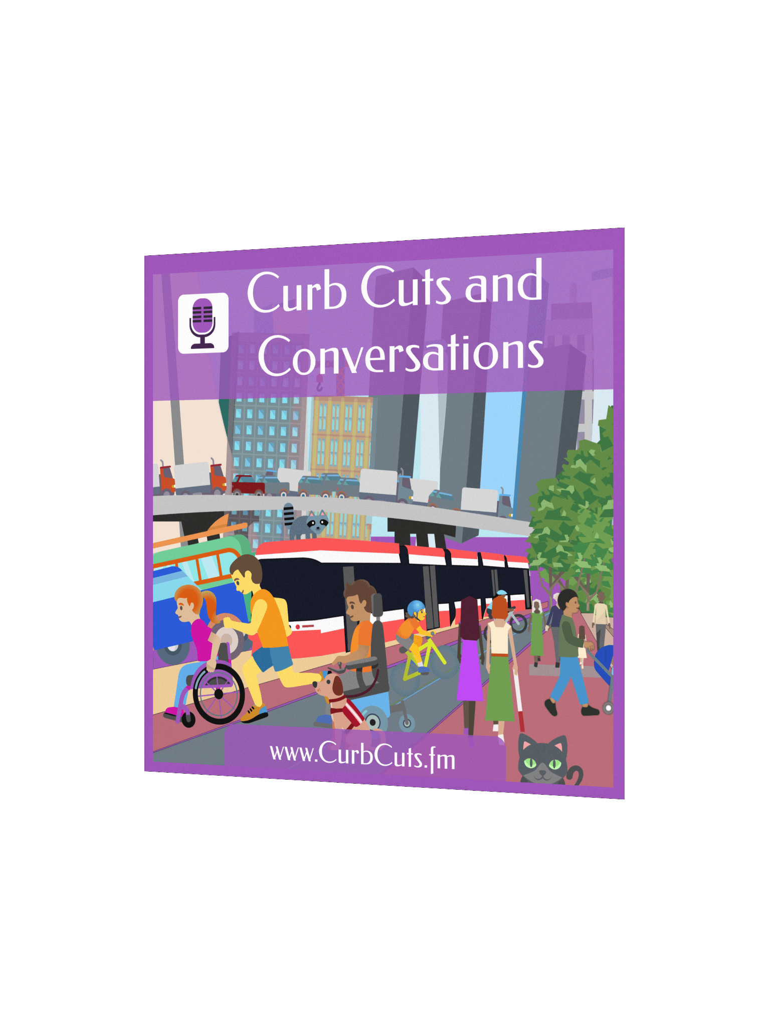 Curb Cuts and Conversations (Queen's Quay, Toronto Design): Square Posters product image (6)