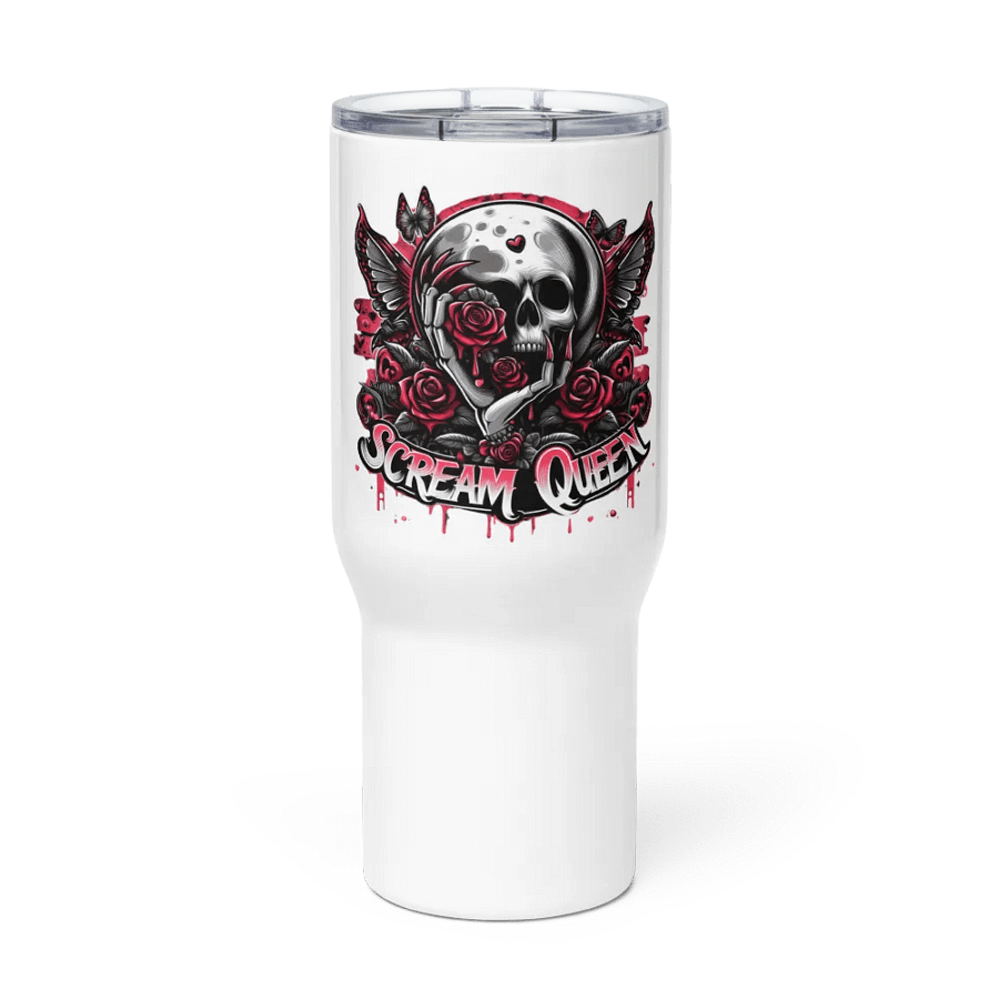 Gothic Scream Queen Skull Travel Mug product image (2)