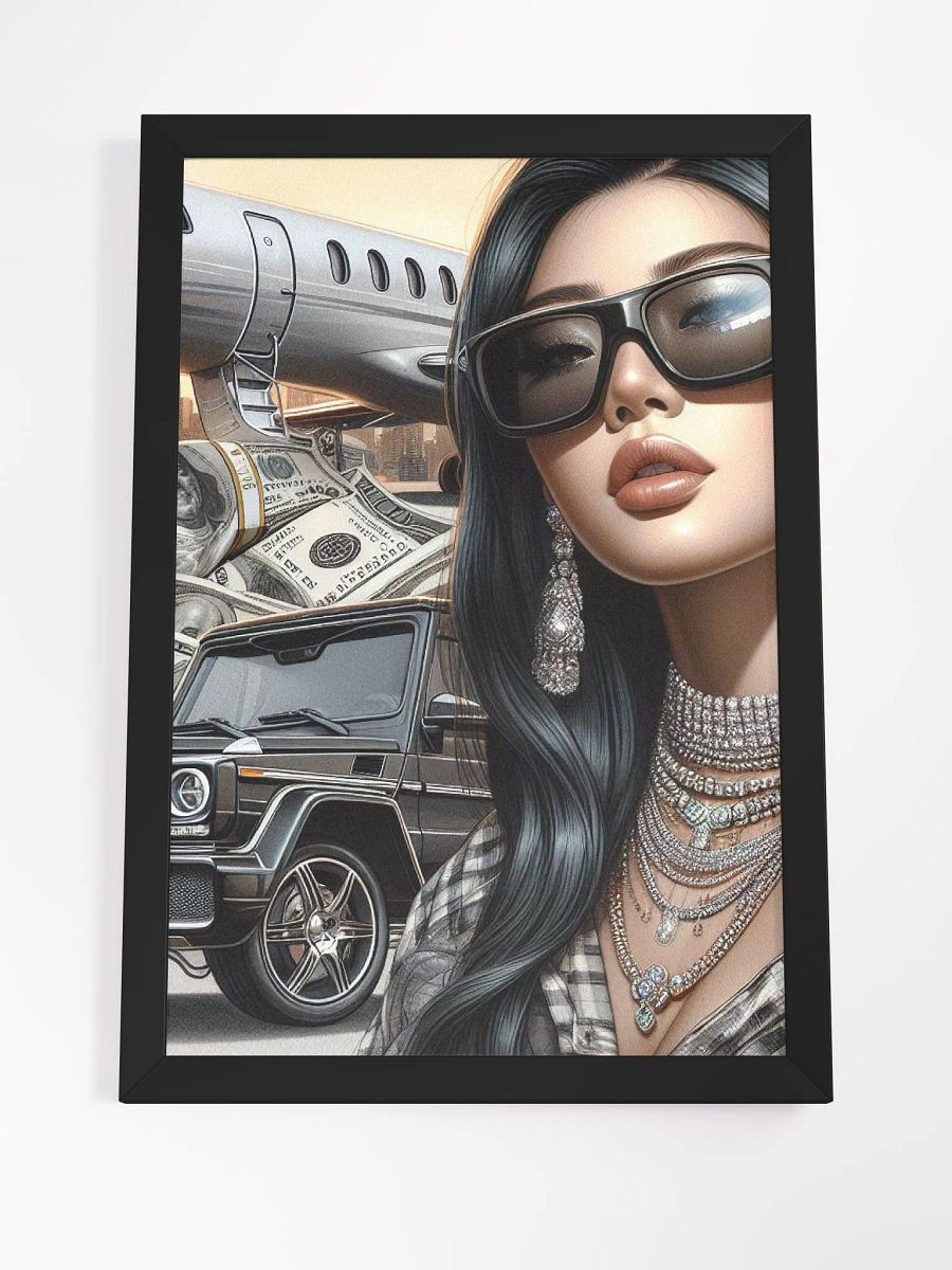 Rich Girl Code Glam Life Wall Art product image (8)