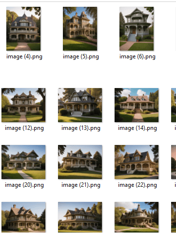 Art Nouveau Style Houses- AI Images Pack product image (1)