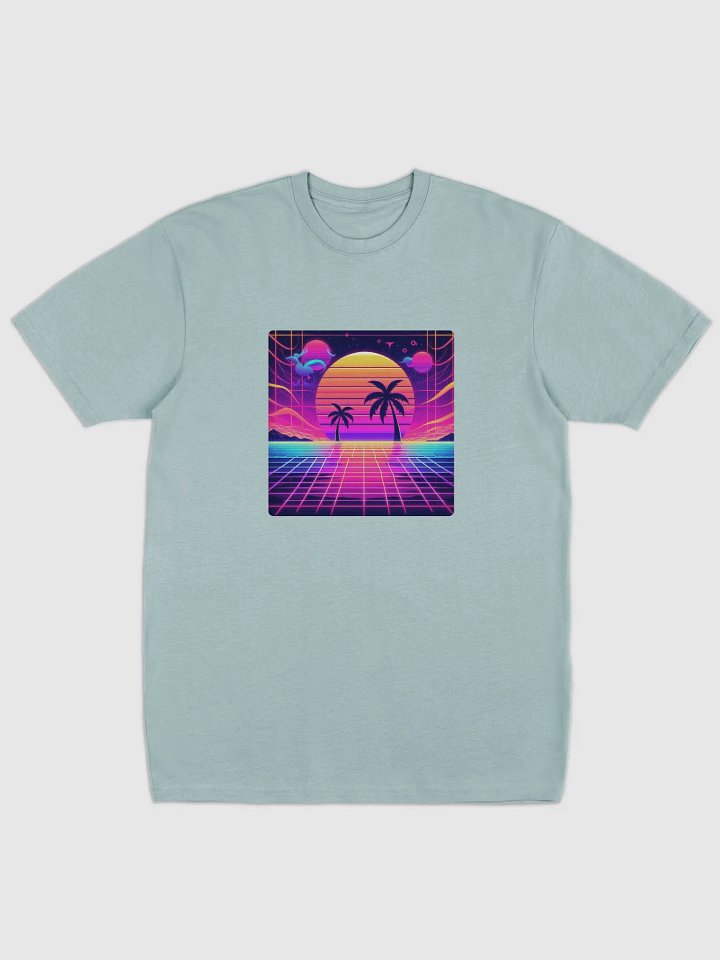 Retro Sunset Synthwave Men's Tee | AI Design product image (5)