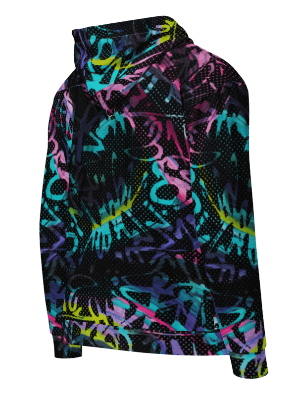 Hoodie Design No. 312 - Graffiti Color Madness Dotted Geometric Art Pattern product image (4)