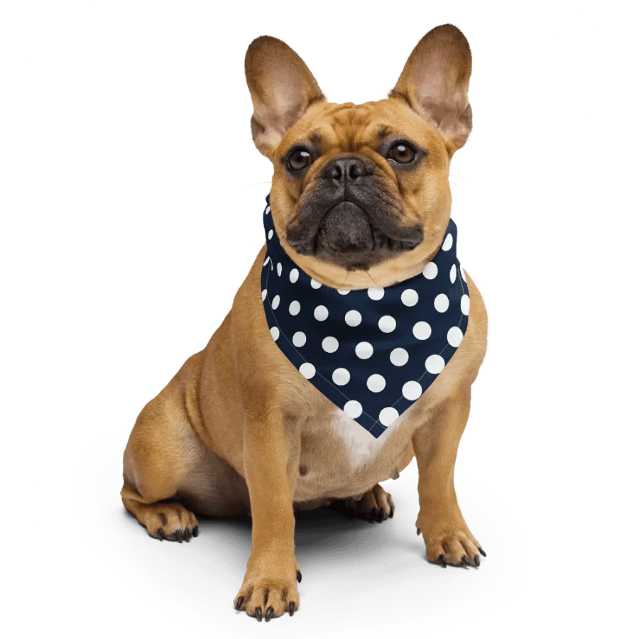 Navy Polka Dot Dream All-Over Print Bandana product image (4)