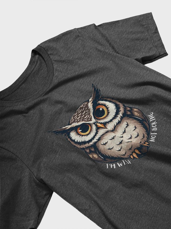 I'M WISE NOT BORING Owl T-Shirt product image (2)