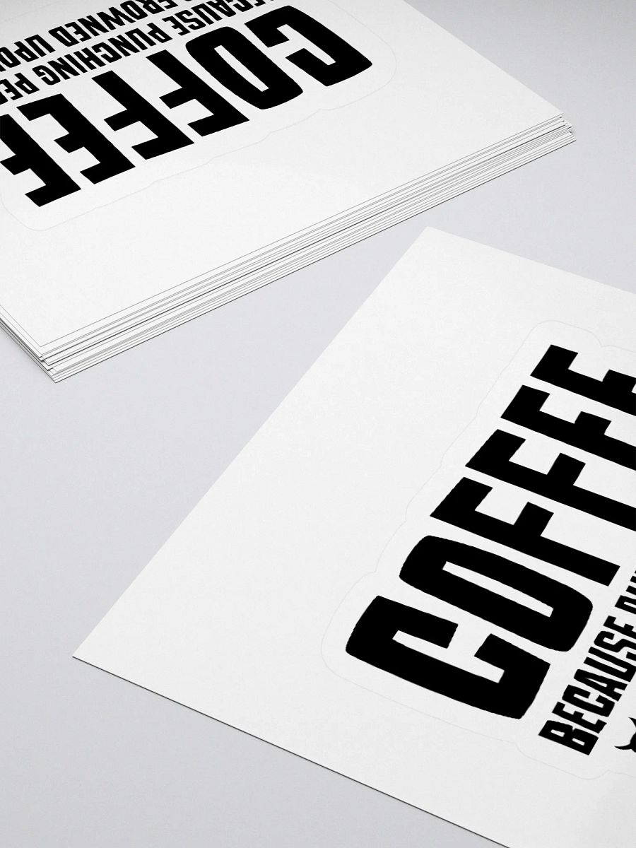 Punching People Is Frowned Upon Sticker product image (10)