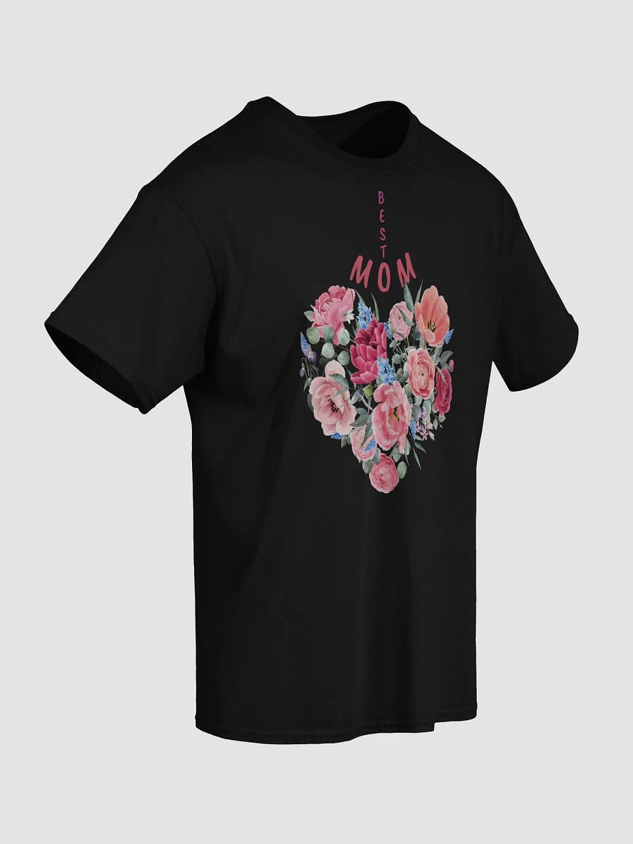 Floral Best Mom Heart T-Shirt product image (49)