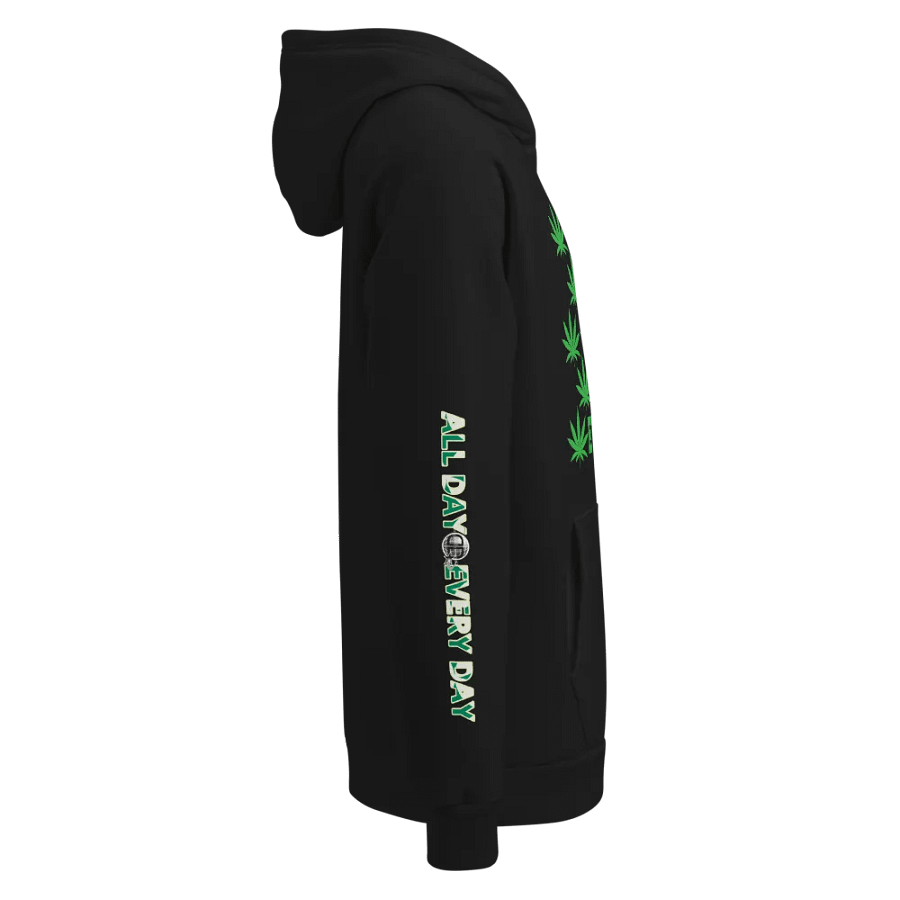 Green Cannabis Leaf - All Day | Under Armour® Hoodie product image (4)