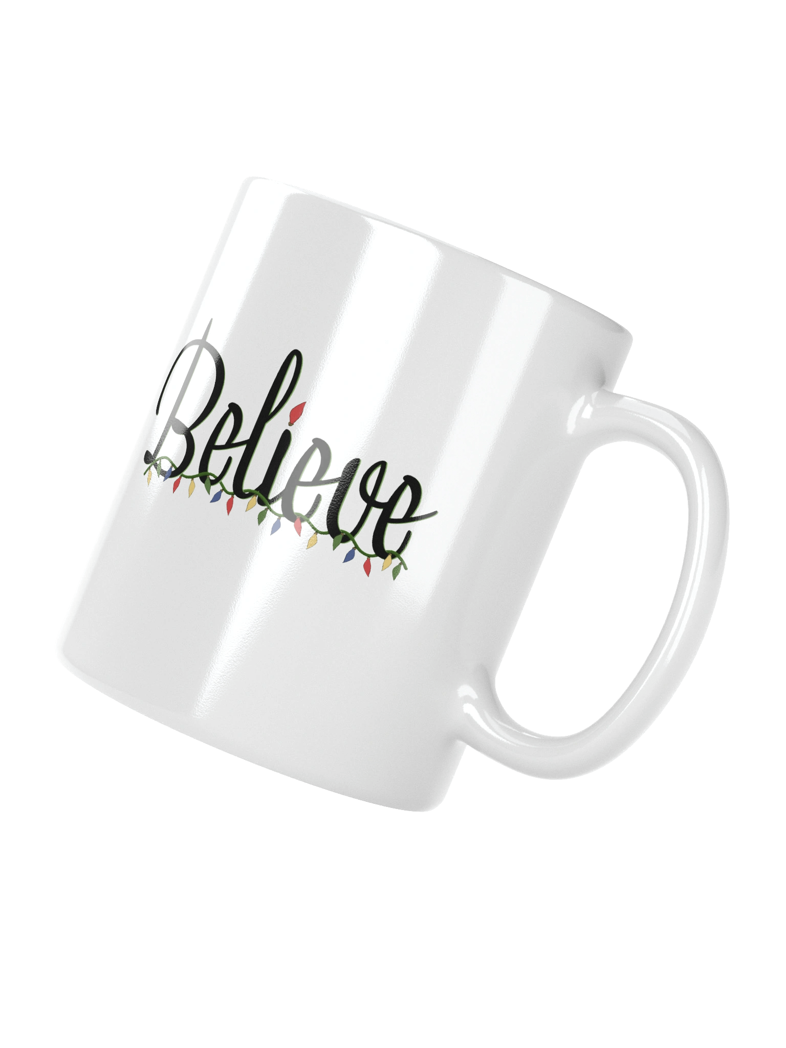 Title: Believe Christmas Mug – Holiday Cheer Coffee Cup – Festive Gift product image (2)
