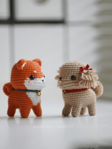Shiba Inu and Poodle - PDF Pattern product image (1)