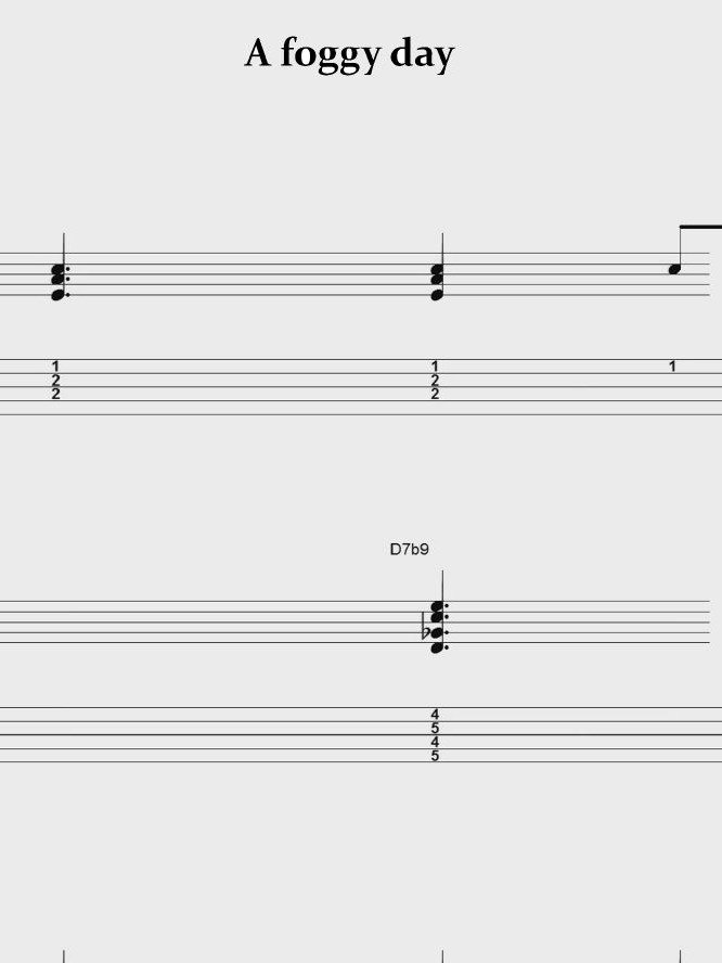 A foggy day - Piano sheet music product image (1)