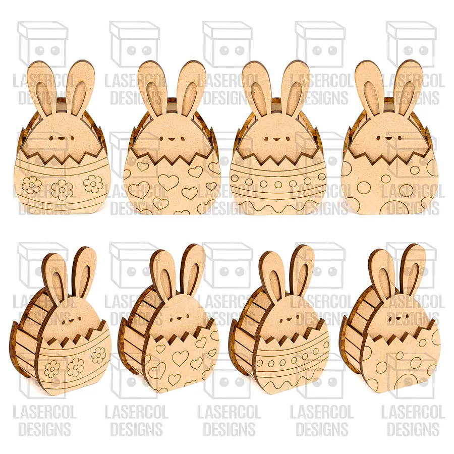 Easter Bunny Egg Box (2 Sizes, 4 Styles) - Laser Cut Files product image (2)