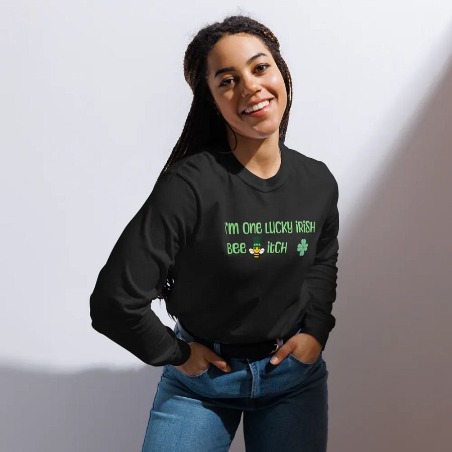 Lucky Irish Bee Itch Long Sleeve Shirt product image (6)