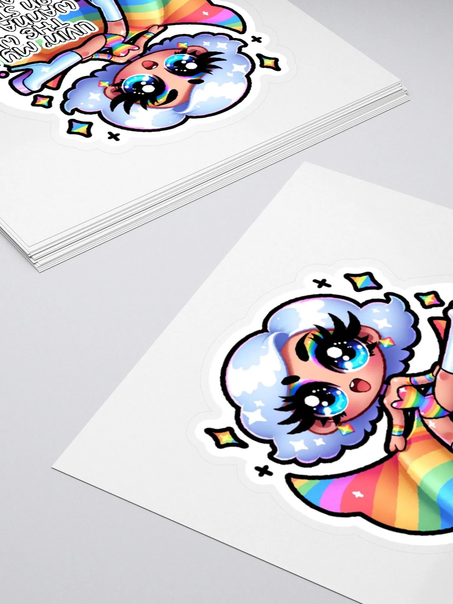 Drag Queen Sticker-Alter Ego Sticker-My Fabulous Self Sticker-LGBTQIA+ Sticker-Rainbow Sticker product image (11)