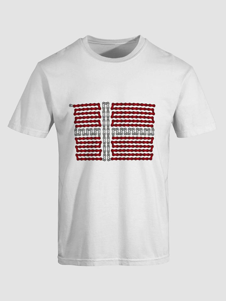 Denmark Bike Chain Flag on Heavyweight Tee product image (1)