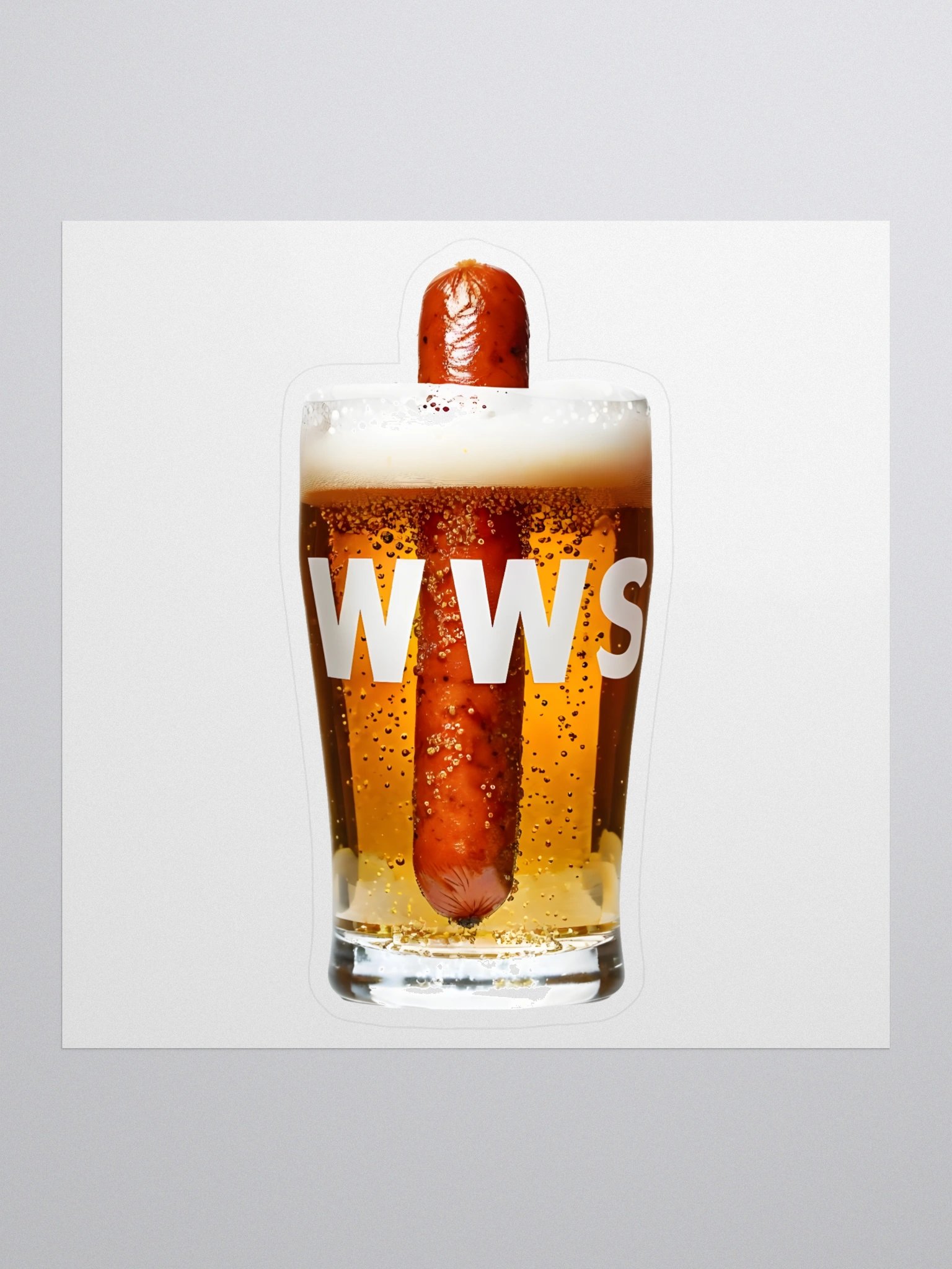 WWS (Weiner Water Soup) – Gamer & Streamer Sticker 5.5''x5.5'' product image (1)