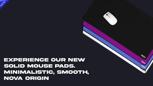 #viral #mouse #mousepad #nova-origin #new #product #solid #black #purple #royalblue #white #newgeneration #store #smooth #min...