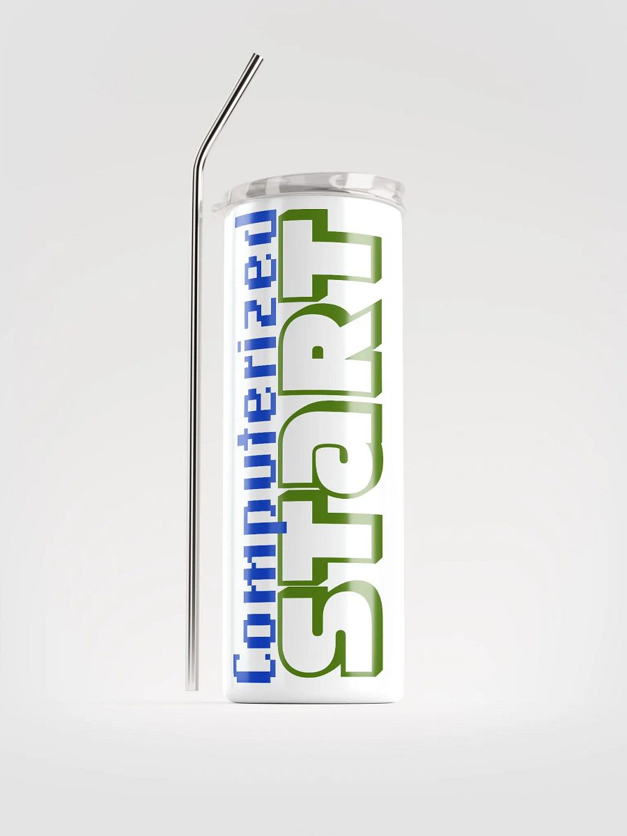 Computerized Start™ Stainless Steel Tumbler with Reusable Straw product image (1)
