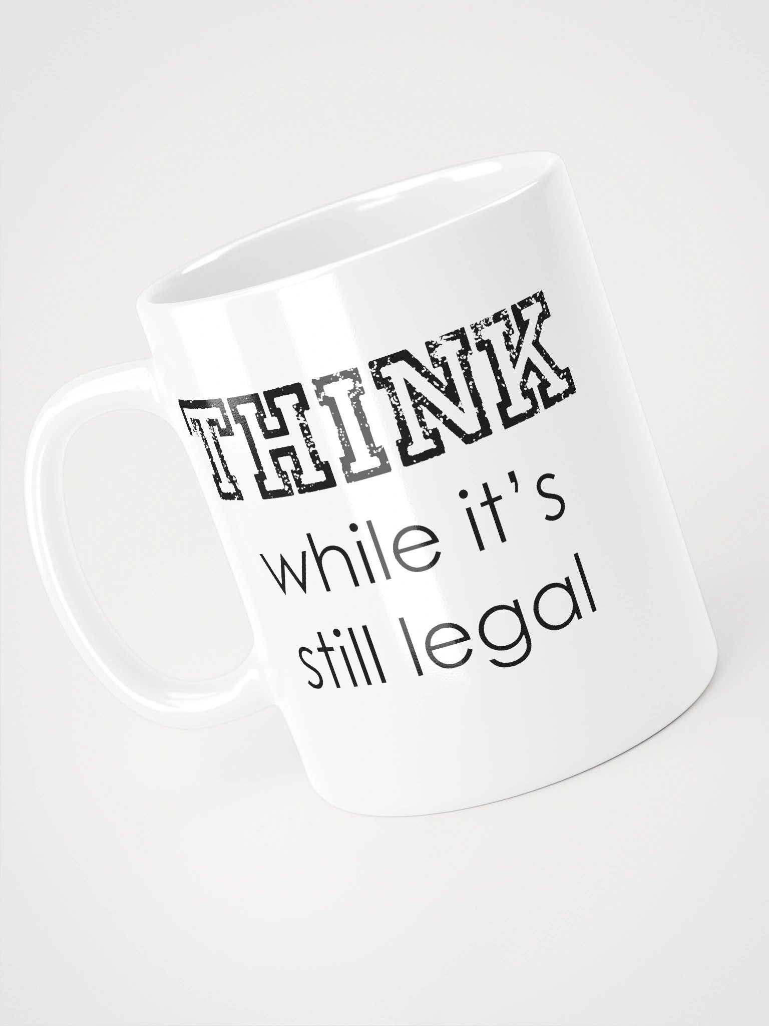 THINK glossy mug product image (4)