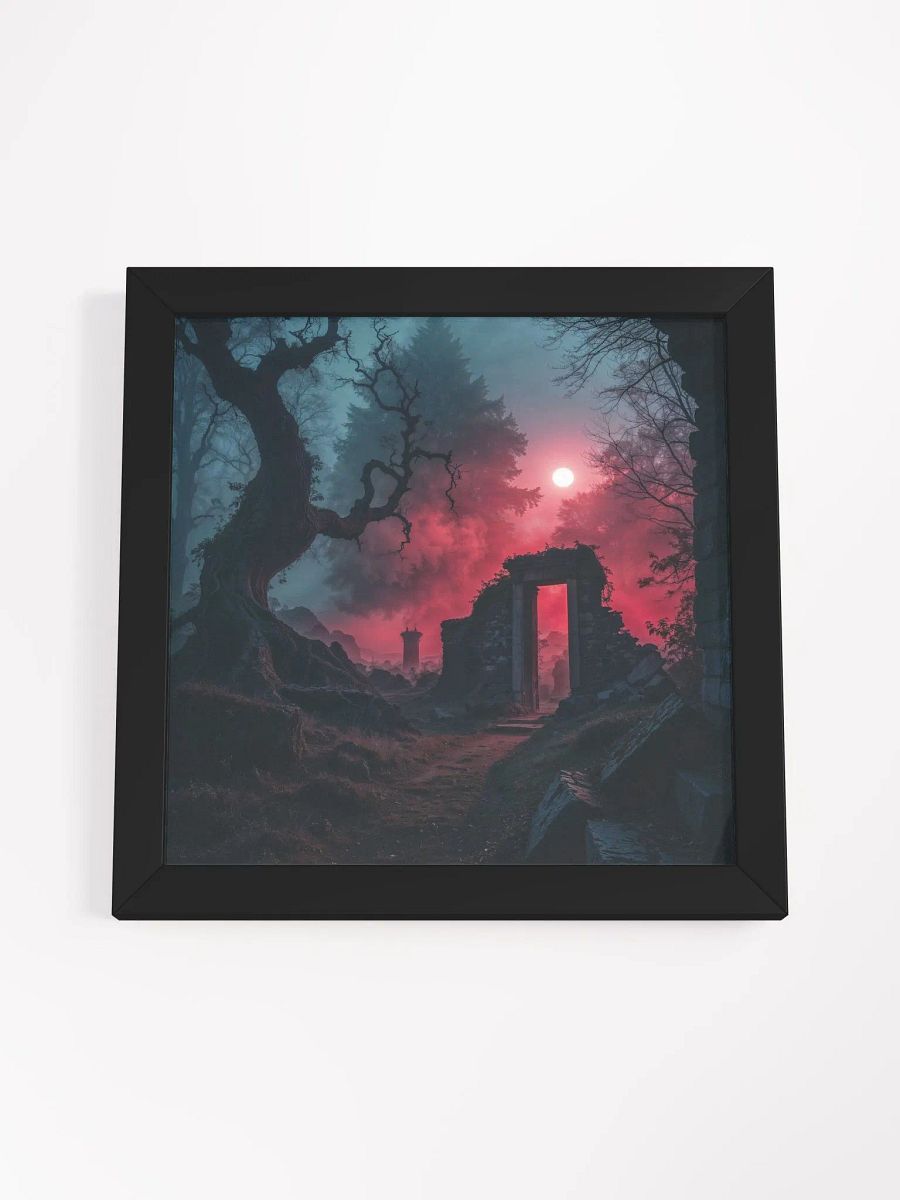 Crimson Moon Ruins Framed Print product image (41)