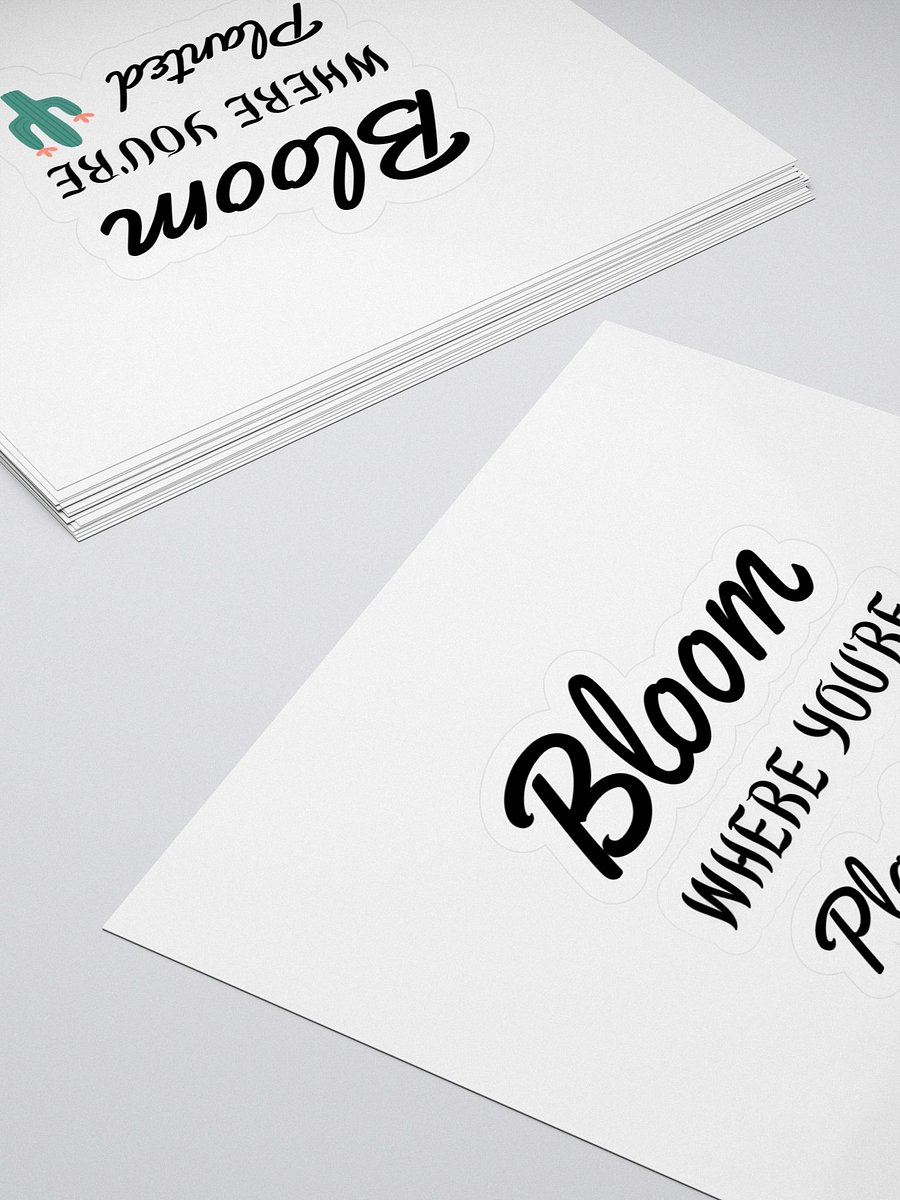 Blooming Cactus Kiss Cut Stickers product image (4)