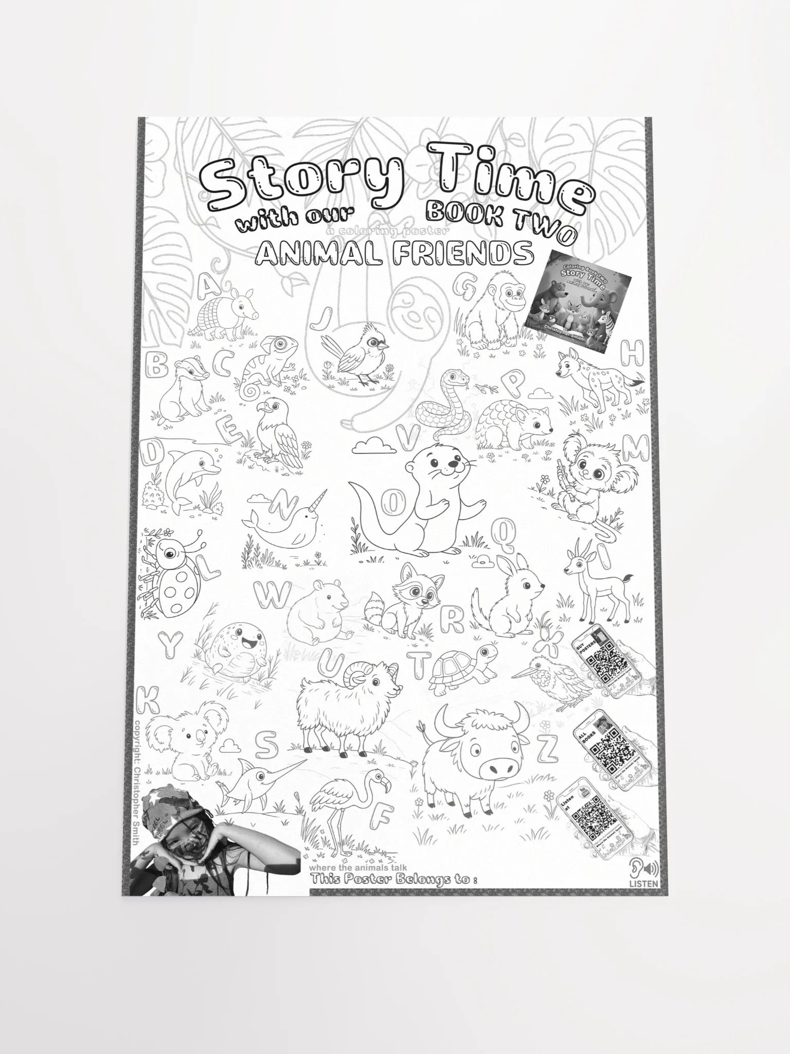 Where the Animals Speak Book 2 : Coloring Poster product image (3)