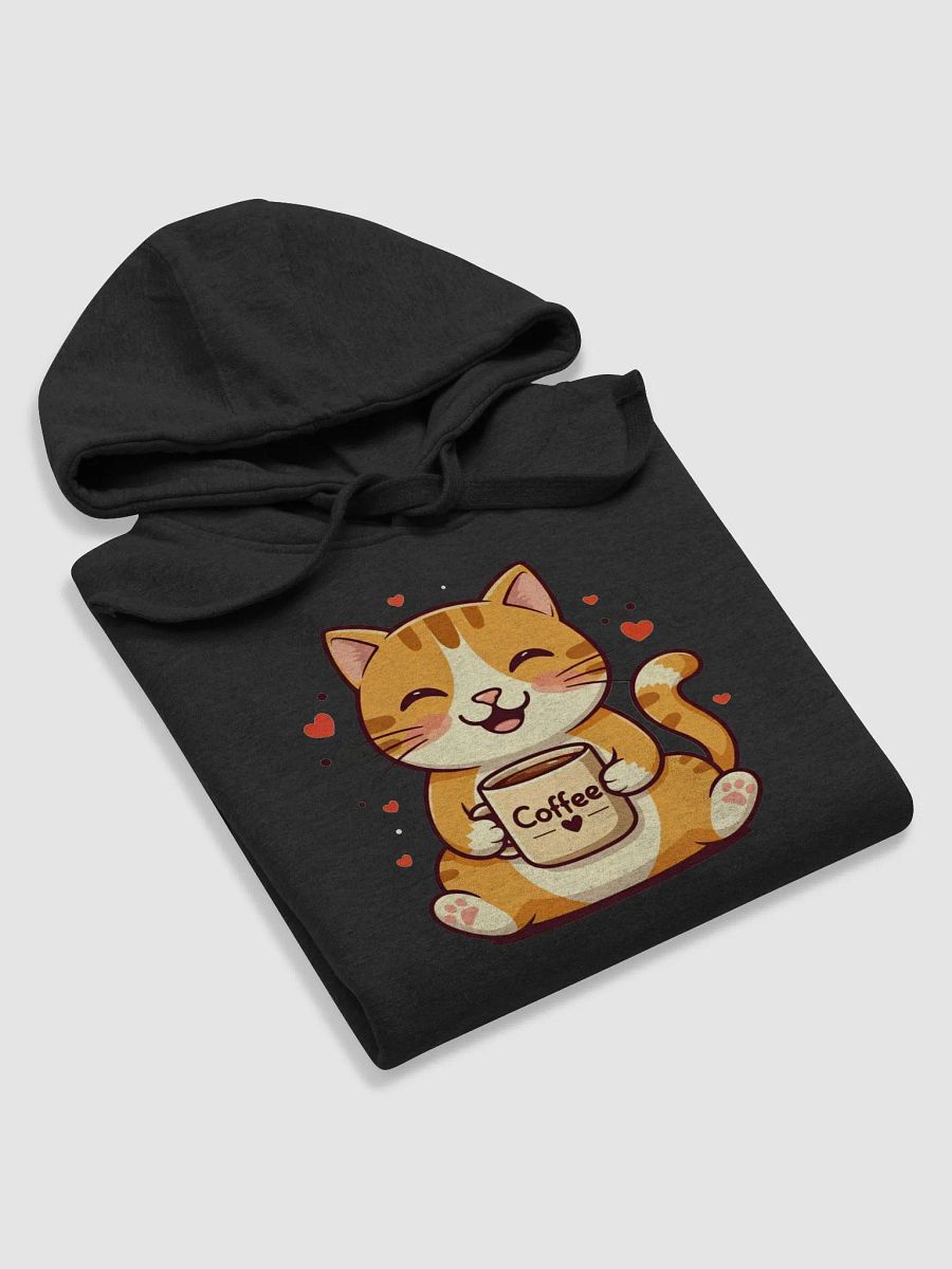 Smiling Cat Coffee Lover Hoodie product image (22)