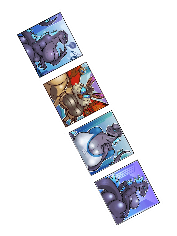 Sexy Kaiju Stickers 01 product image (2)