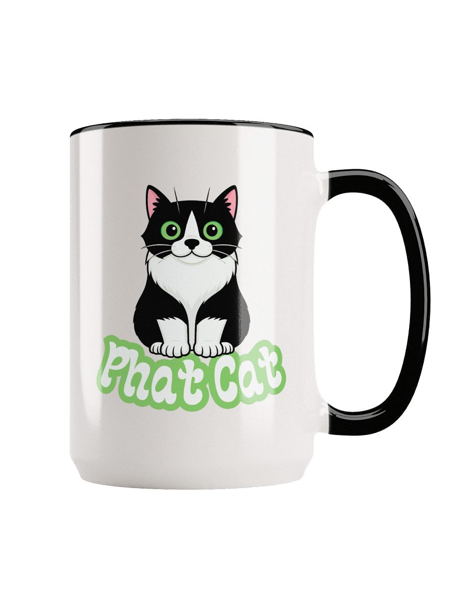 Phat Cat Mug (Green) product image (1)