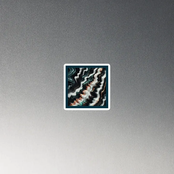 Marble Waves, Slimline, Die-Cut Magnet product image (2)