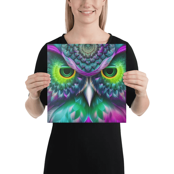 Fantasy Fractal Owl Art - v19 product image (2)