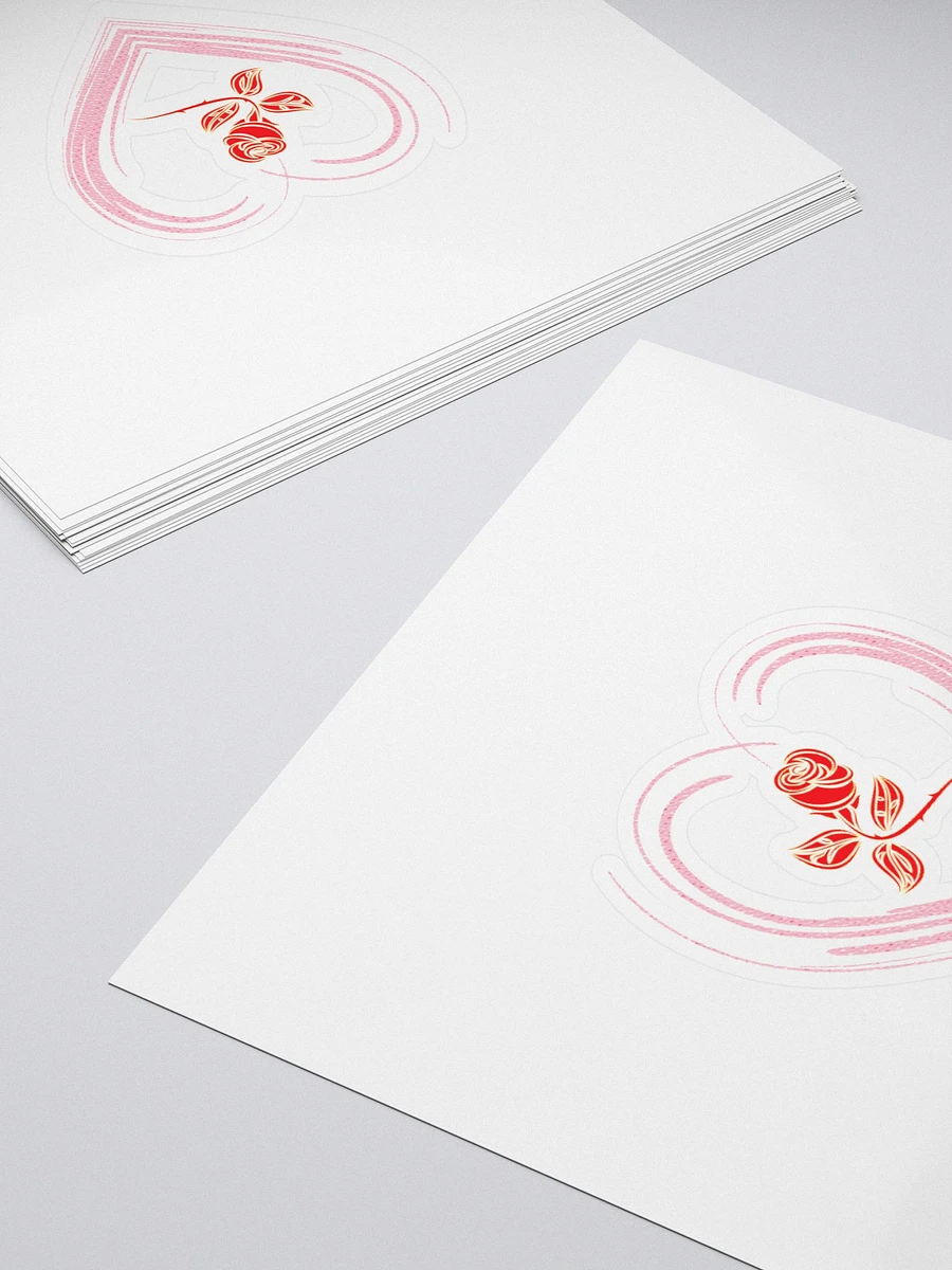 Golden Rose Heart Sticker product image (15)