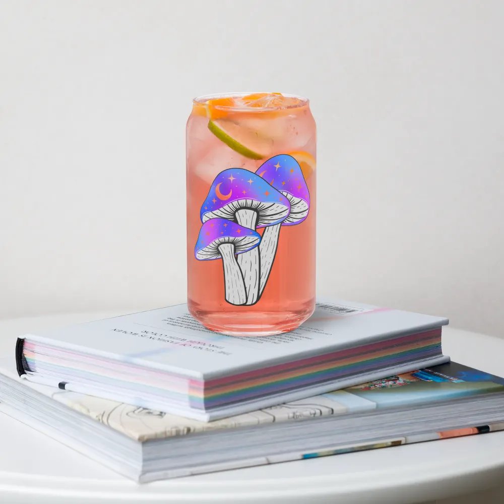Galaxy Shrooms Glass Cup product image (4)