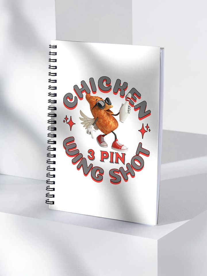 Chicken Wing Shot 3 Pin Bowling Funky Notebook product image (1)