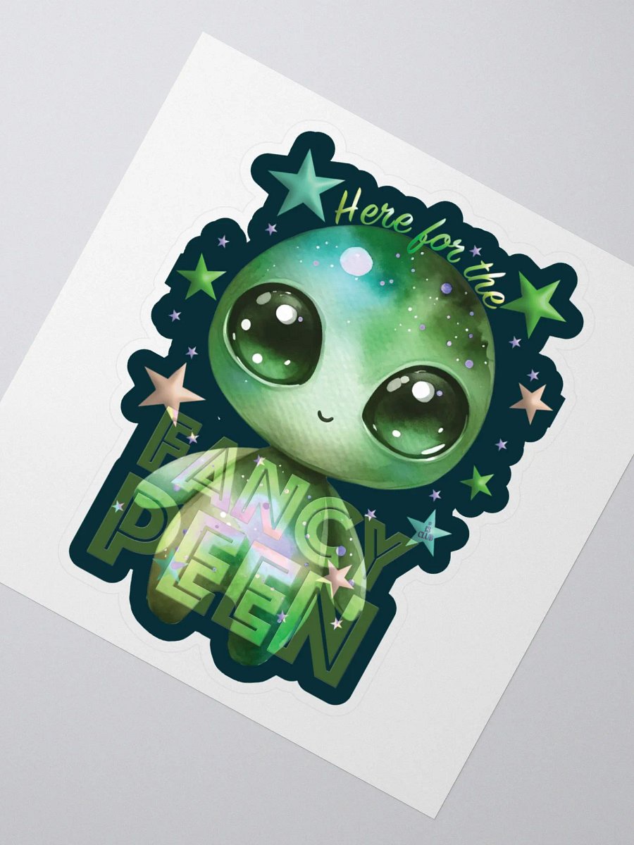 Fancy Alien Sticker (Green) product image (2)