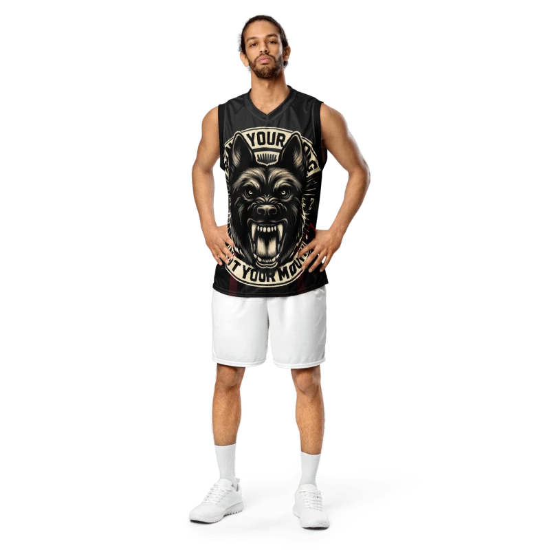 Run Your Dog Not Your Mouth - Unisex Basketball Jersey product image (5)