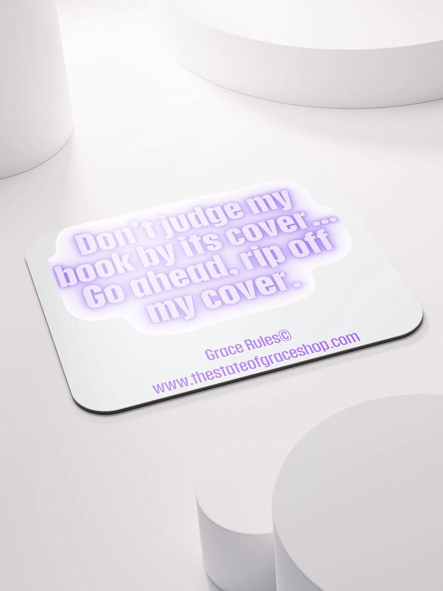 FUNNY DESK MATS 4 U “Don’t judge a book by its cover. Go ahead. Rip off my cover.” product image (4)