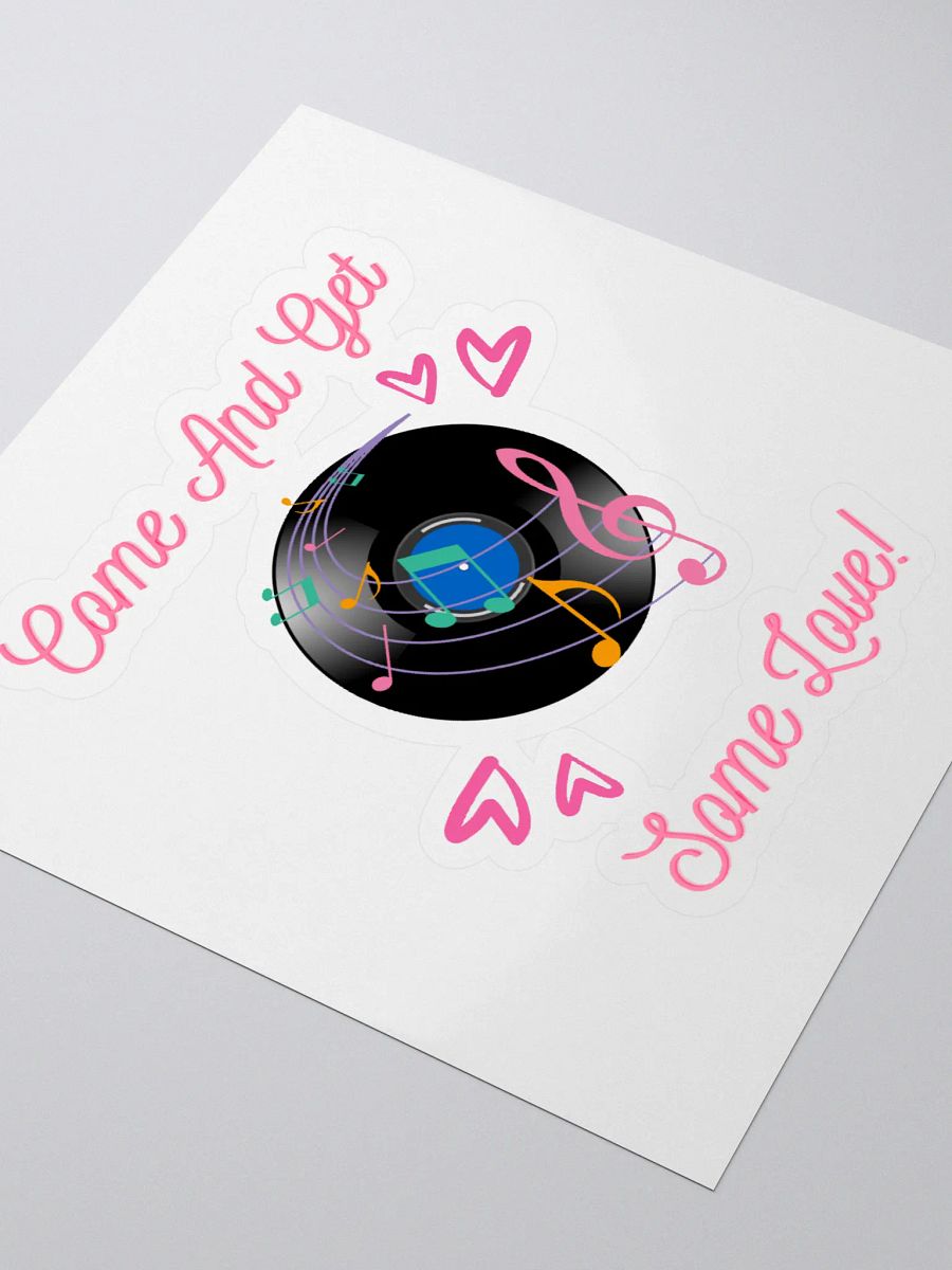 Come And Get Some Love - Funny Musical Valentine's Day Sticker product image (3)