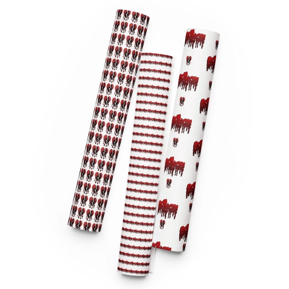 Broken Heart Wrapping Paper product image (5)