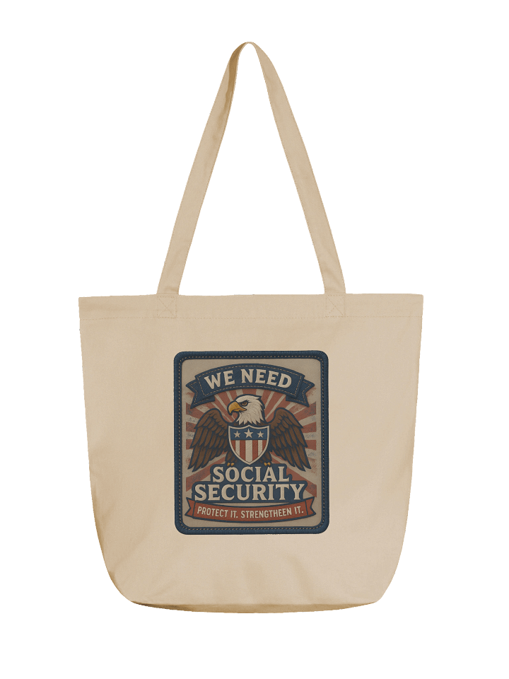 Social Security Patch Tote Bag product image (1)