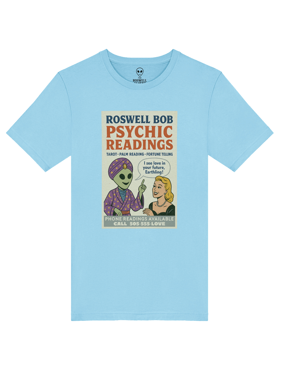 Psychic Readings Blonde Woman Roswell Aliens 1950's Retro Poster Unisex T-Shirt product image (50)
