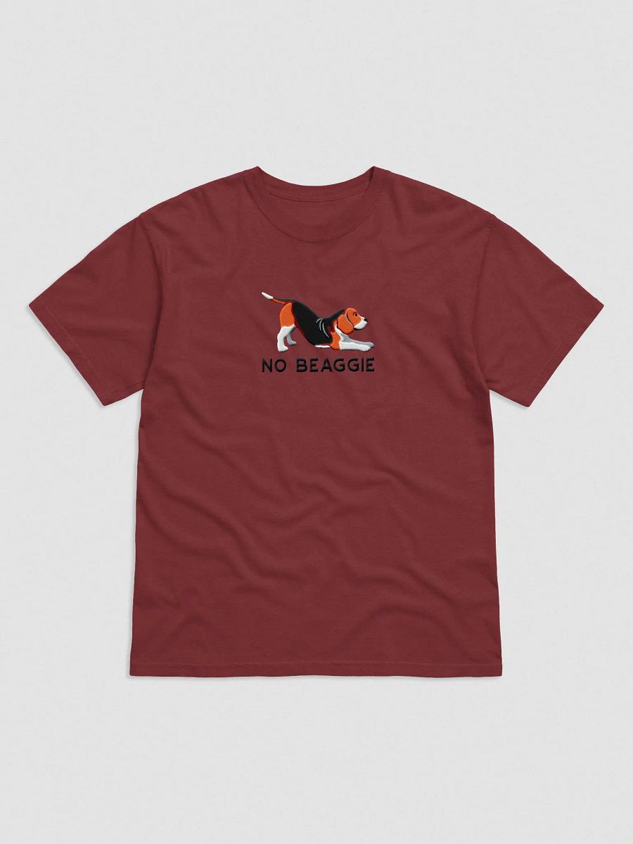 No Beaggie T-Shirt(Embroidered) of a Beagle(Tricolor) product image (4)