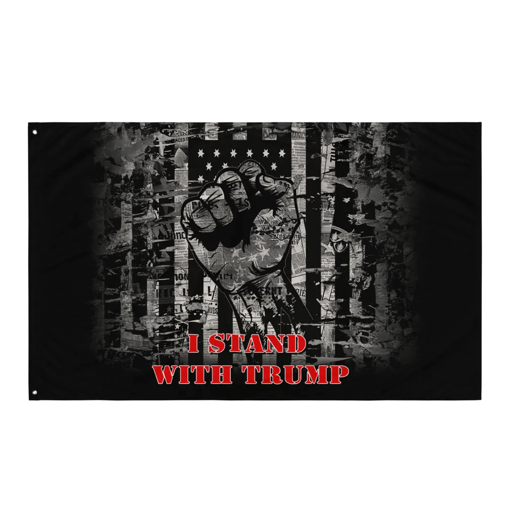 Trump 2024 I Stand With Trump Flag product image (3)