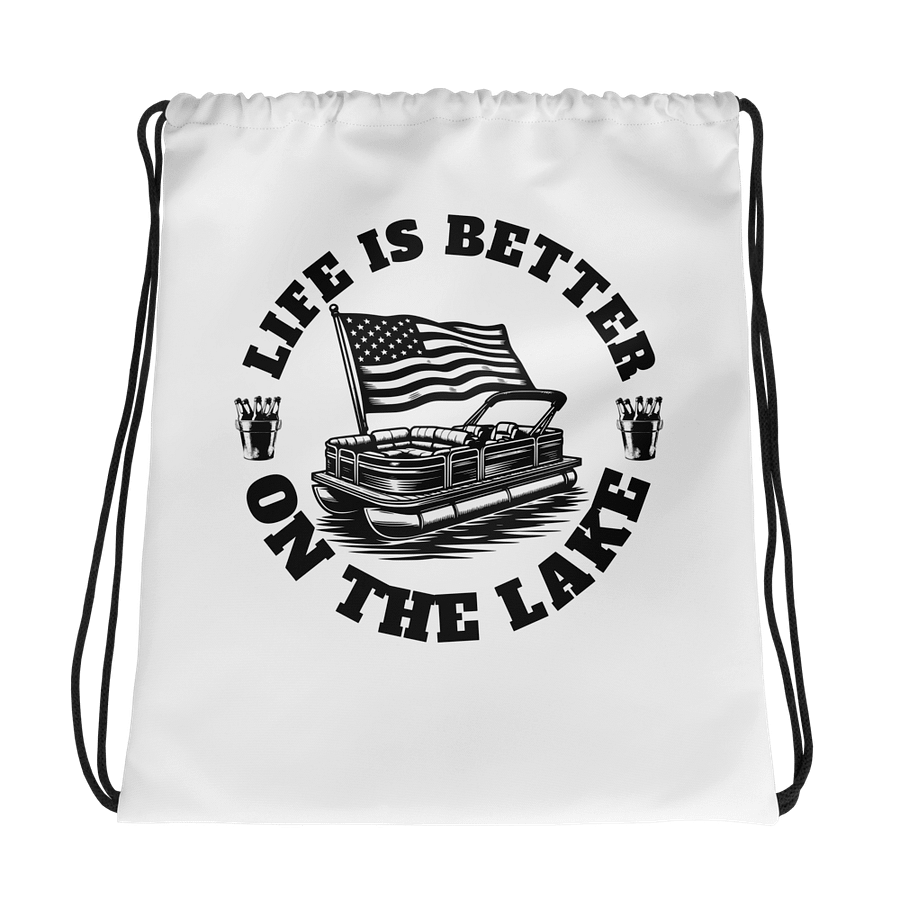 Life is better on the lake - Drawstring Bag product image (1)