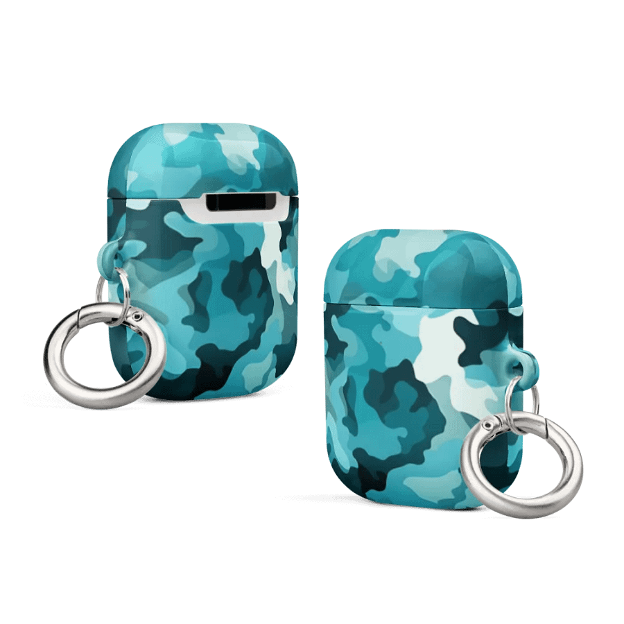 Teal Camo AirPod Case product image (12)